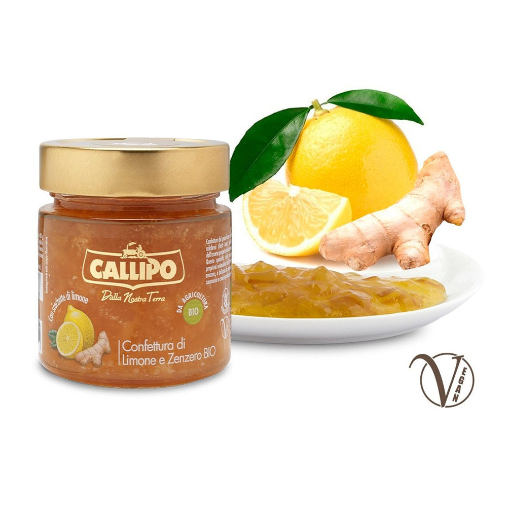 Callipo Confettura di Limone e Zenzero BIO Lemon and Ginger Jam 280g –  Italian Gourmet UK