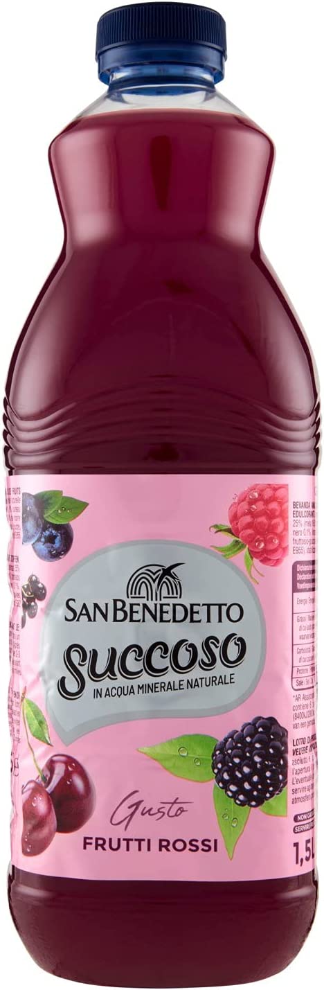 12x San Benedetto Succoso Frutti Rossi Juicy Red Fruits 1.5Lt – Italian  Gourmet UK