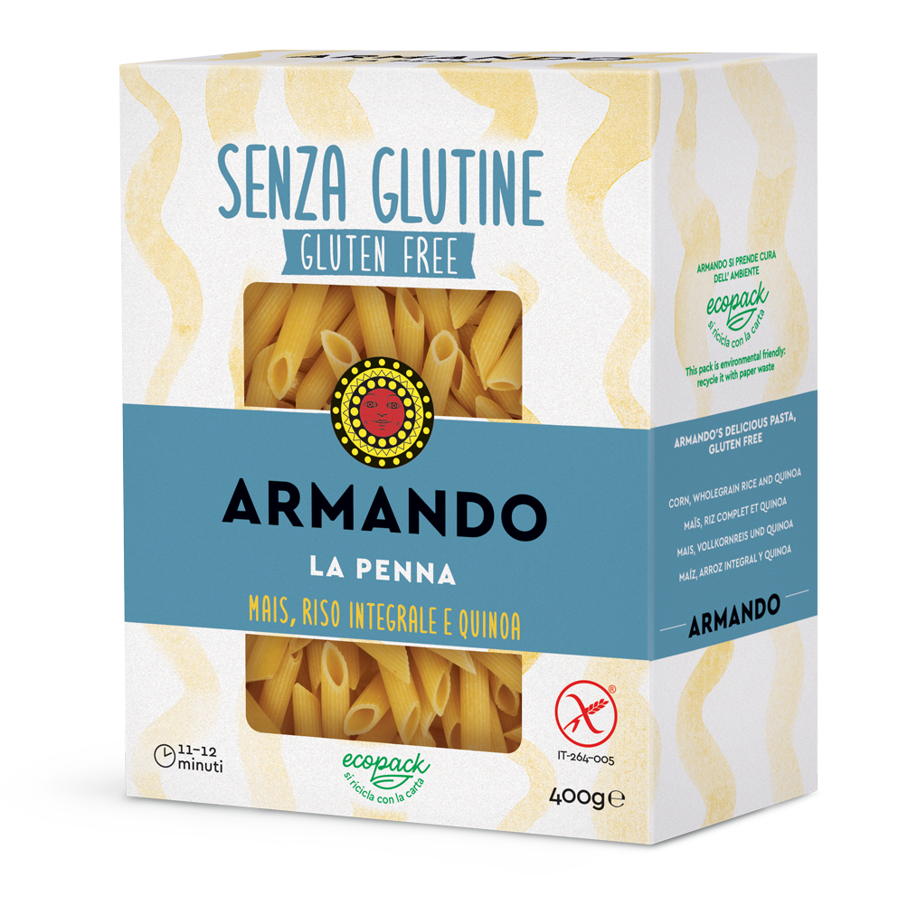 Armando La Penna senza glutine Italian gluten-free pasta 400g – Italian  Gourmet UK