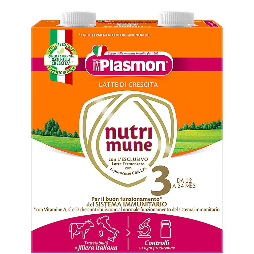 Latte Nutri-mune 3 Liquido - Plasmon Milks Of Growth Nutrimune Stage 3  Powder 750g - (480x480) Png Clipart Download