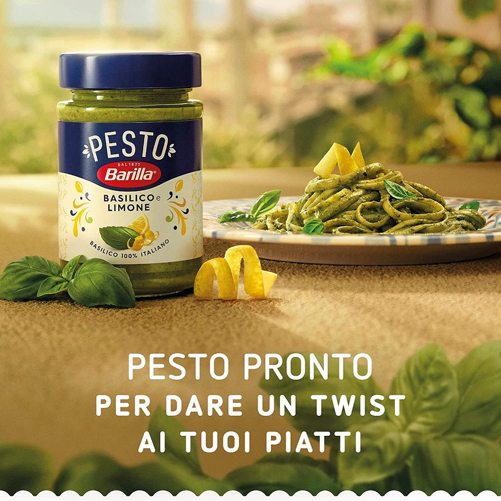 Barilla Pesto Basilico e Limone Pesto Basil and Lemon 190g