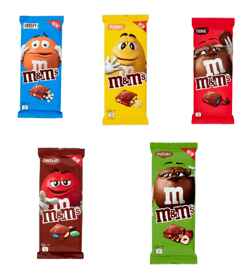 REVIEW (x5): M&M's Chocolate Bars - Junk Banter