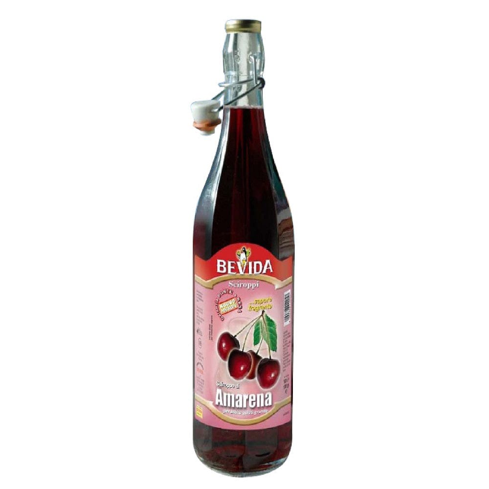 Bevida Sciroppo di Amarena Black Cherry Syrup Glass Bottle 1Lt – Italian  Gourmet UK