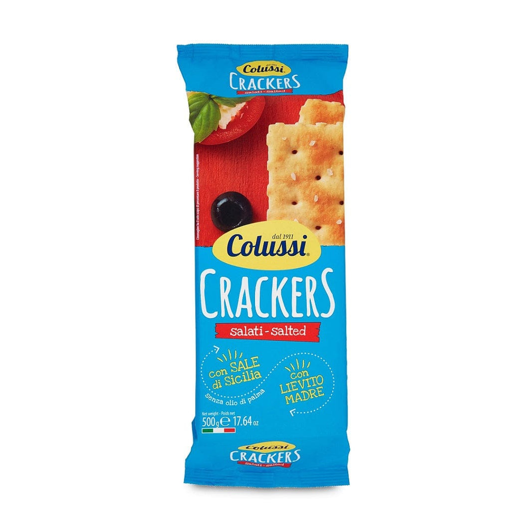 Colussi Crackers Salati Crackers with Grains of Salt 500g – Italian Gourmet  UK