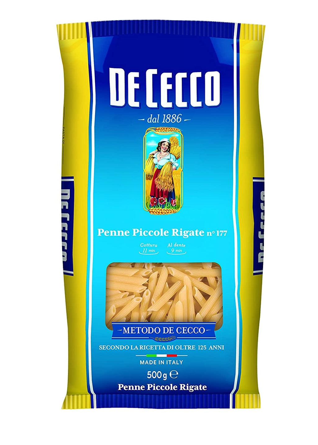 De Cecco Penne Piccole Rigate pasta 500G – Italian Gourmet UK