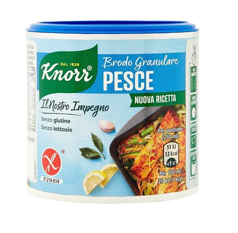 Knorr Brodo Granulare Pesce Nuova Ricetta Fish Granulated Broth 150g G –  Italian Gourmet UK