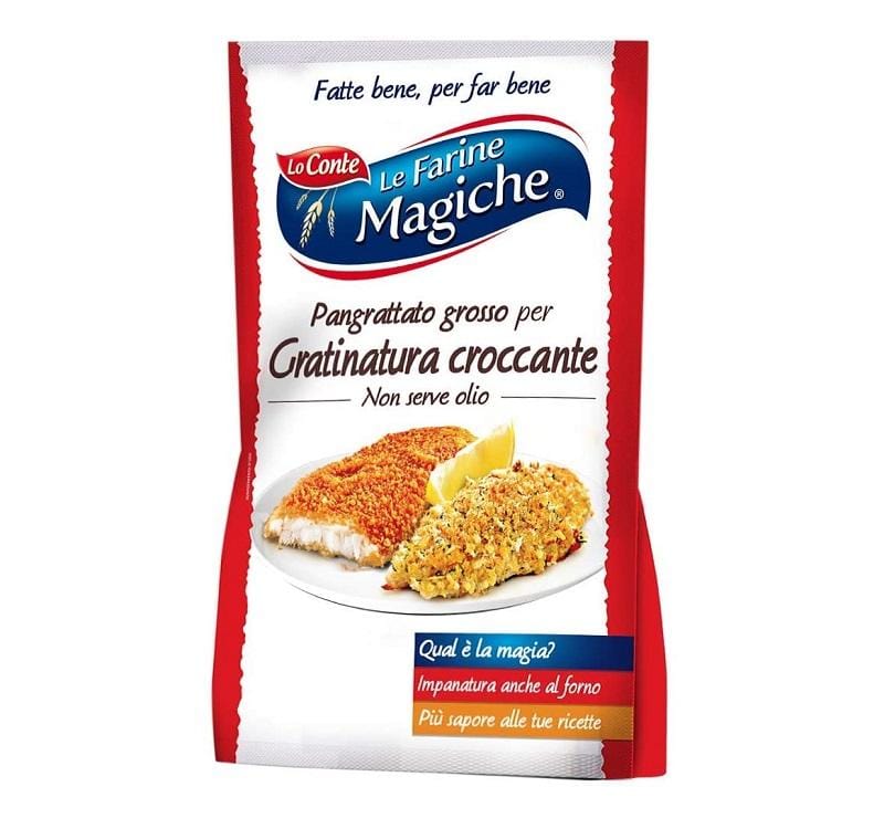 Lo Conte Le Farine Magiche Pangrattato Grosso Coarse breadcrumbs for a –  Italian Gourmet UK