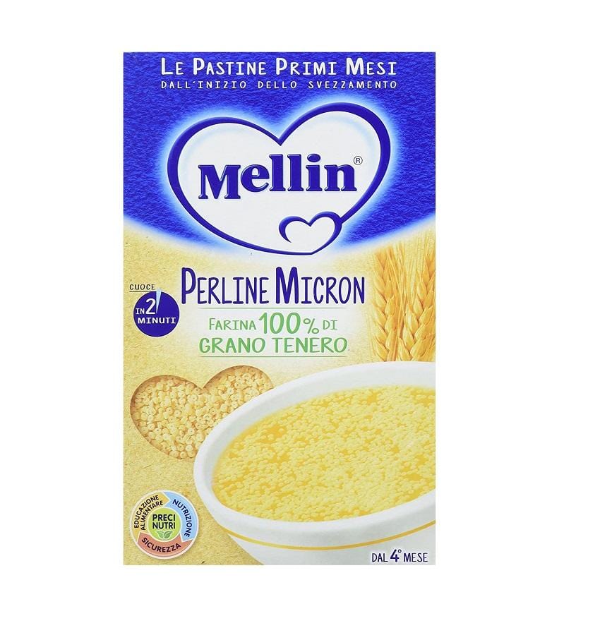 Mellin Perline Micron Pastina small noodles from 5 months mega pack 6x –  Italian Gourmet UK