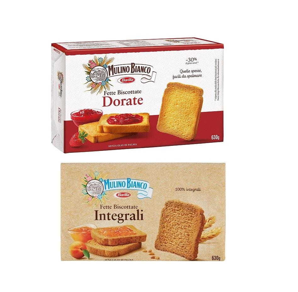 Test Pack Mulino Bianco Fette Biscottate Dorate & integrali wholemeal –  Italian Gourmet UK