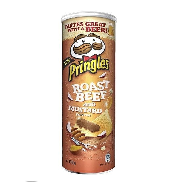 Pringles Roast Beef and Mustard Flavour (160g) Italian Gourmet UK