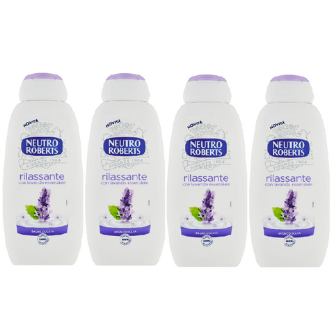 4x Neutro Roberts Bagnodoccia rilassante Relaxing body wash 450ml