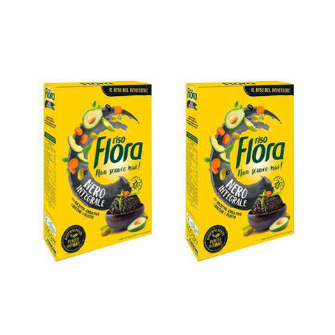 Flora Riso Nero integrale brown black rice 2x500gr