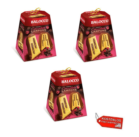 3x Balocco Pandoro Cioccolato e Lampone chocolate and raspberry 800gr