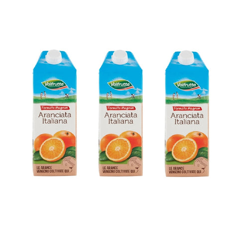 3x Valfrutta aranciata italiana Italian orange soda 1500 ml