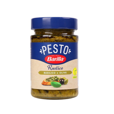 Barilla Pesto Rustico Basilico e Olive Rustic Pesto Basil and Olives 190gr