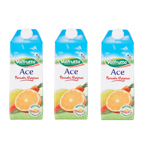 3x Valfrutta Ace Ace juice 1500ml