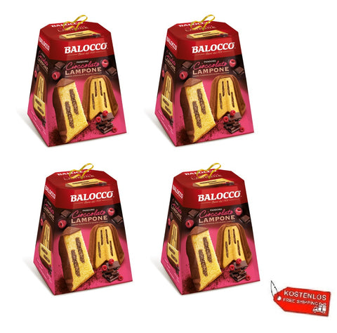 4x Balocco Pandoro Cioccolato e Lampone chocolate and raspberry 800gr