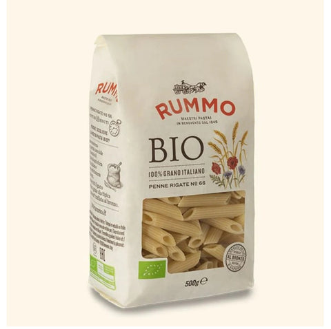 Rummo Penne Rigate N°66 BIO Organic durum wheat semolina pasta 500gr