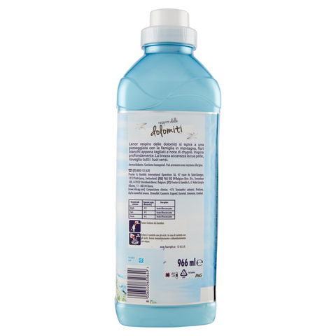 Lenor Ammorbidente Bucato Respiro delle Dolomiti fabric softener 42 loads 966 ml