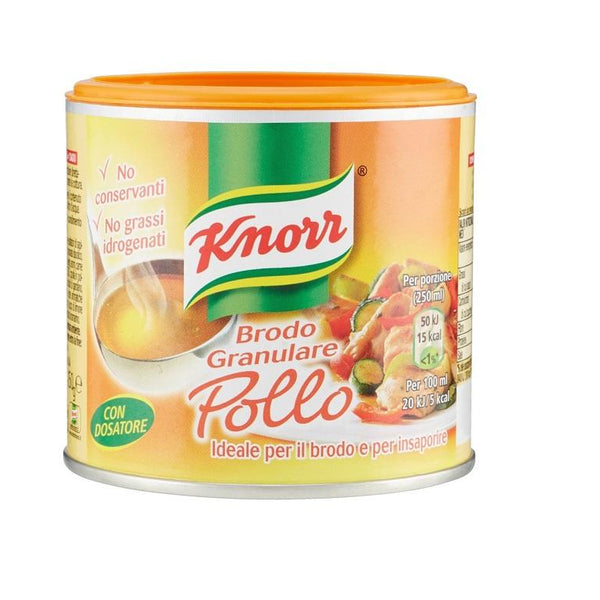 Knorr Brodo Granulare Pollo Nuova Ricetta Chicken Granulated Broth 150 –  Italian Gourmet UK