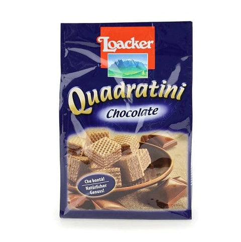 Loacker wafers Loacker Quadratini Cioccolato mini waffle with chocolate cream 125g 8000380005963