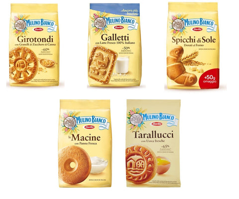 Test package Mulino Bianco Italian biscuits Girotondi Macine Galletti –  Italian Gourmet UK