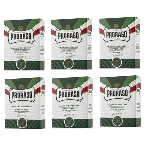 Proraso shaving products 6x100ml Proraso Balsamo Dopobarba Rinfrescante Refreshing After Shave Balm 100ml 8004395009800